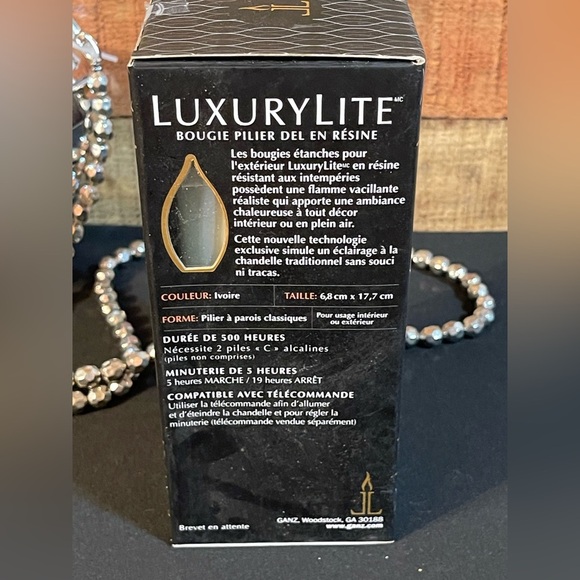 Ganz LuxuryLite LED Wax Pillar Flameless Candle - Picture 3 of 4